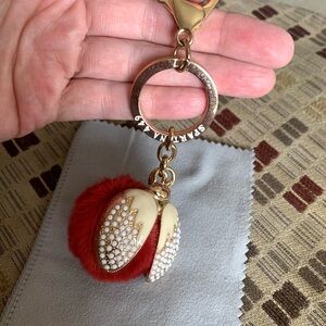 Lady Bug Spartina 449 Red and Gold Keychain